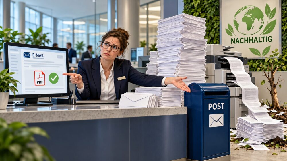 Du betrachtest gerade Nachhaltigkeit bei der Postbank – aber bitte nur auf Papier